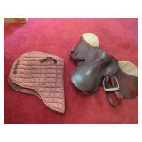 Equestrian Saddle with Pad