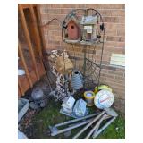 Assorted Garden Decor and Planter