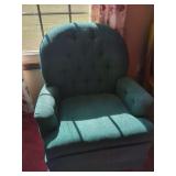 Upholstered Tufted Armchair