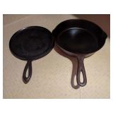 Cast Iron Cookware: Griswold Skillet and Favorite Piqua Ware Griddle