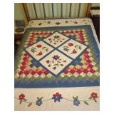 Limited Edition Floral Applique Quilt, 333 of 2,000