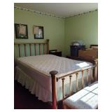 Metal Bed Frame with Mattress