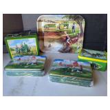 John Deere Metal Collection: Lunchbox, Tray, and Tins