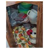 Assorted Kitchen Storage and Serving Items