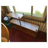 Wooden Two-Tier Shelf