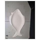 Ovenproof Calif USA Fish Shaped Serving Dish