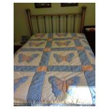 Handmade Butterfly Quilt