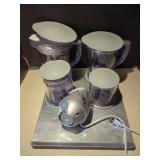 Ninja Food Processor with 4 Bowls and Lids Model OS500GP30