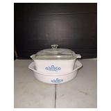 Corning Ware Blue Cornflower Dishes with Lid