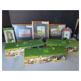 John Deere Collectible Bundle: Framed Pictures, Mugs, Thermometer, and Picture Frame