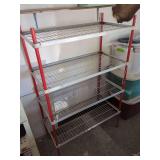 Metal Shelving Unit with 4 Wire Shelves
