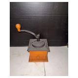 Manual Coffee Grinder with Wood Base