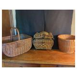 Three Woven Baskets
