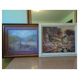 Two Framed Landscape Prints