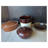 Stoneware Cookware Lot of 4 Pieces