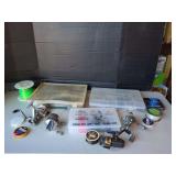Fishing Gear: Reels, Line, Tackle Boxes, and Guido