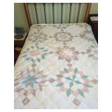 Handmade Quilted Bedding with Floral Pattern