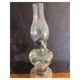 Clear Glass Oil Lamp With Scovill Burner