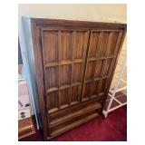 Wooden Wardrobe with Drawers and Shelves