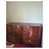Mahogany Wood Dresser with Six Drawers