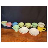 Collection of Colorful Cups and Bowls