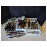 Assorted Kitchen Utensils and Cutlery Collection