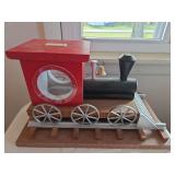 Wooden Train Coin Bank