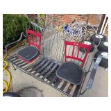 Metal Two-Seat Bench