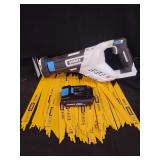 Hart 20V Cordless Reciprocating Saw with DeWalt Saw Blades