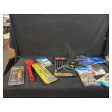 Assorted Tools: Wrenches, Drill Bits, Voltage Tester, and More