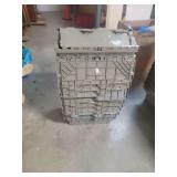 Stack of Plastic Moving Boxes with Lids