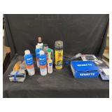 Gloves, Fix-A-Flat, Watts Water Pressure Reducing Valve, Zevo Mosquito Repellant