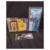 Assorted Tools: Klein Tools Cable Tester, Dewalt Diamond Blade, Ideal RJ-45/R11 Kit, Klein Tools Flush Cutter