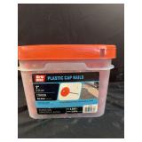 Grip Rite Plastic Cap Nails 1" 3000 Count
