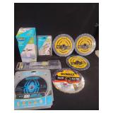 DeWalt Saw Blades, Klein Screwdriver, Spyder Cut-Off Wheel, and Surface Maxx Attachments