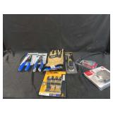 Tools: Kobalt Pliers, Klein Screwdriver, GE Circuit Breaker, and More