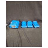Kobalt 24V Battery Charger and Three 2.0 Ah Batteries