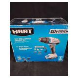 Hart 20V Cordless 3/8" Drill/Driver Project Kit with Accessories