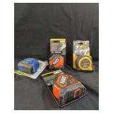 Klein Tools, Komelon, and Kobalt Tape Measure Assortment