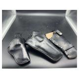 3 Leather Holsters, Gould & Goodman