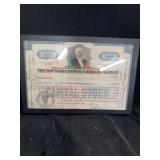 New York Central Railroad Company Stock Certificate