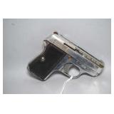 .25 Auto Chrome Baby Browning Replica in .25 Auto Caliber,