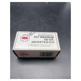 Box of .357 Magnum 110 Grain Jacketed H.P. Ammunition