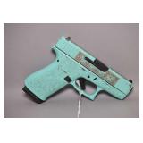 Glock Special Edition GLOCK-N-ROSES Model 43 Pistol In 9MM Luger caliber,