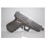 Glock Model 23 Pistol With Aftermarket 9MM Threaded conversion barrel,