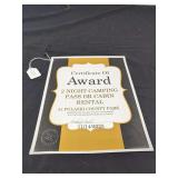 TWO NIGHT CAMPING PASS OR CABIN RENTAL GIFT CERTIFICATE