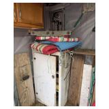 Basement Storage Unit Contents: Tools, Fishing Gear, and Various Supplies