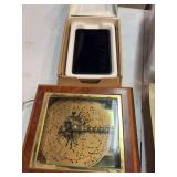 Kindle Fire Tablet and Wooden Music Box
