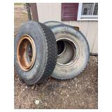 Set of Four FD663 Radial Tires on Rims