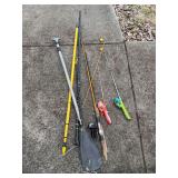 Fishing Rods and Paddle Assortment